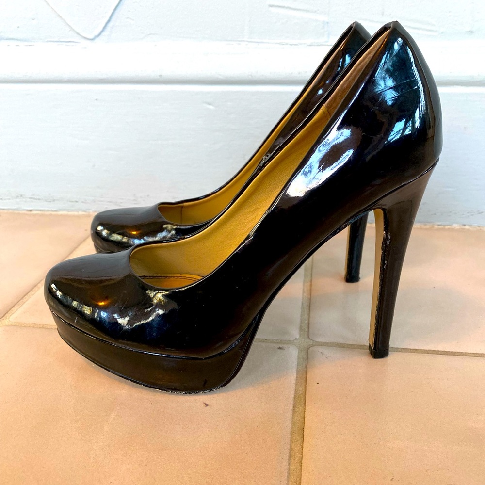 Chinese Laundry Patent Leather Platform Pumps Stiletto Heel Size 7